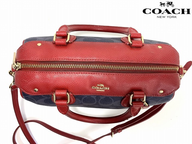  free shipping * Coach COACH luxury signature be net sa che ru2Way shoulder bag handbag 