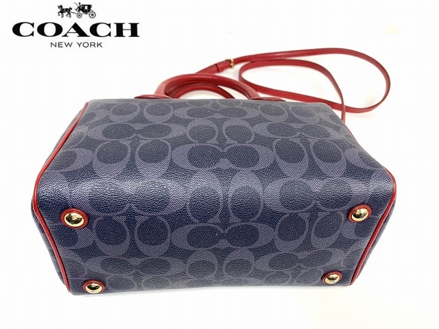  free shipping * Coach COACH luxury signature be net sa che ru2Way shoulder bag handbag 