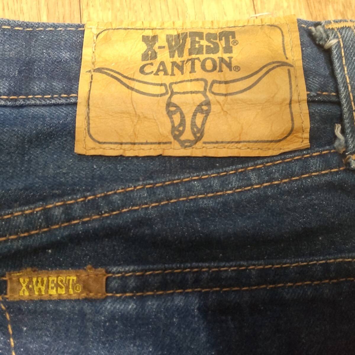 CANTON X-WEST キャントン 70's ビンテージ ストレート ジーンズ_画像4