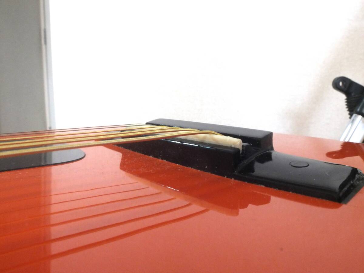 SEPIA　CRUE　ミニギターW50オレンジ色　　弦高調整済み　　ソフトケース付_画像8