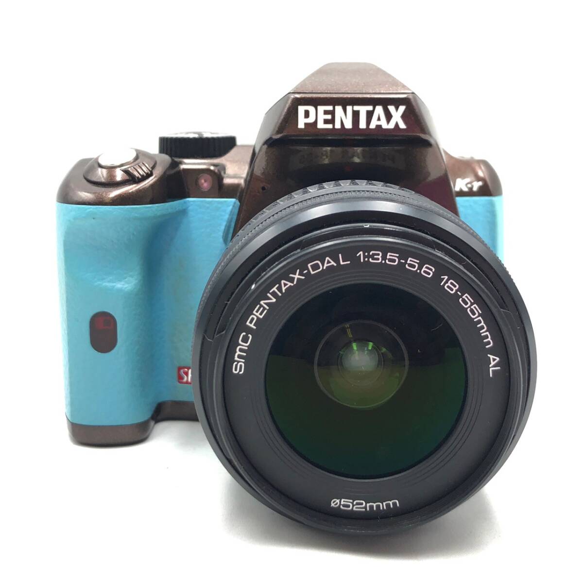 BCm154I 60 ASAHI PENTAX K-r ペンタックス デジタル一眼レフカメラ ボディ レンズ smc 1:4-5.8 55-300mm ED 説明書 充電器付き ブルー_画像2