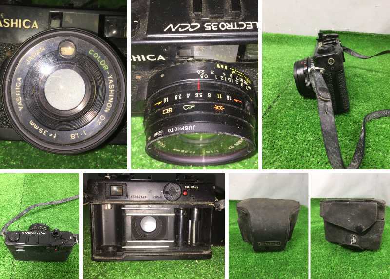 □□ 【ジャンク】 YASHICA ヤシカ ELECTRO35 ELECTRO35CCN 35mm レンジファインダーカメラ フィルムカメラ 2点 まとめてセット 10-26_画像7