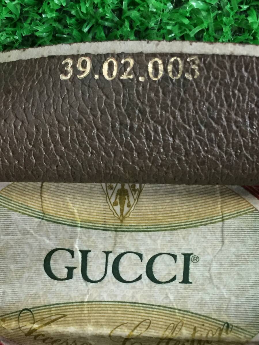 □ ① GUCCI グッチ シェリーライン トートバッグ オールドグッチ レディースバッグ 10-76_画像4