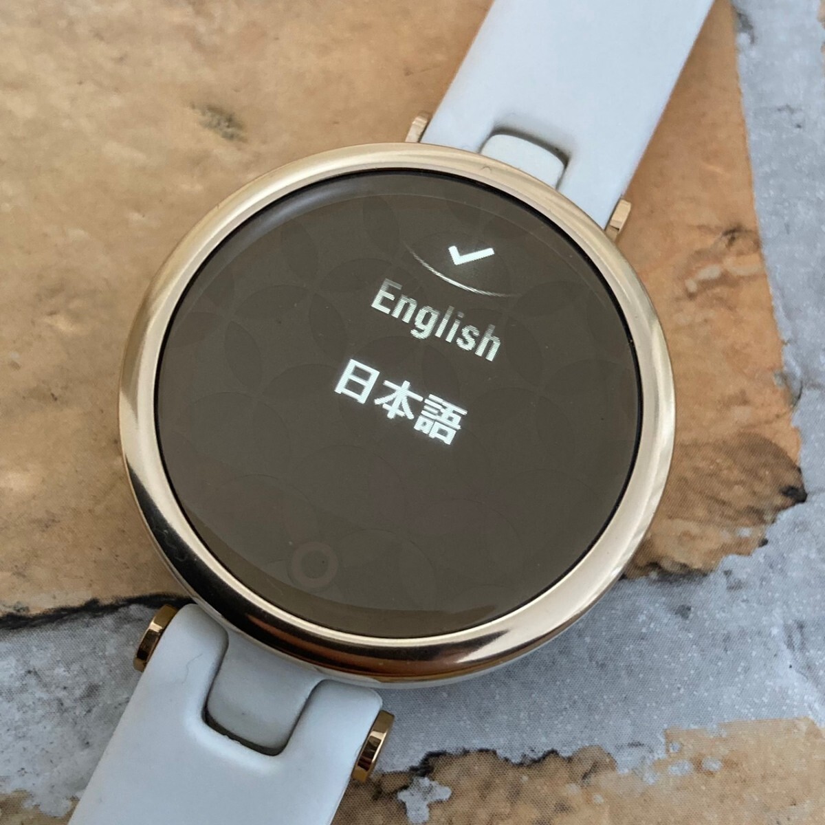 ◆稼働品◆美品◆ Garmin Lily Sport Rose Gold ガーミン リリー スマートウォッチ 腕時計 レディース_画像1