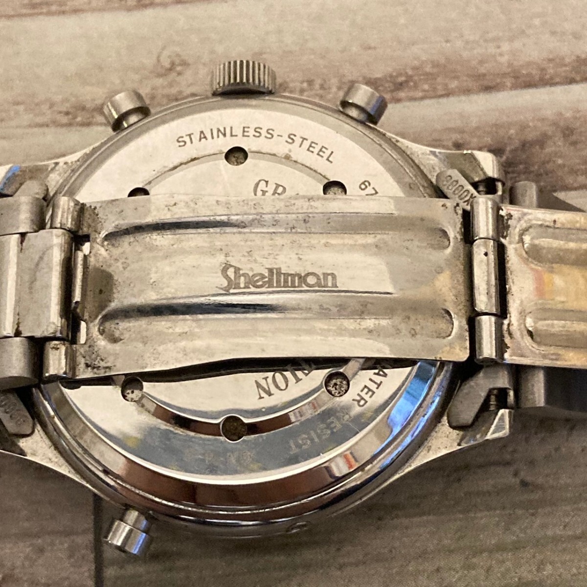 ◆稼働品◆良品◆ シャルマン QZ 6770-H13332 グランドコンプリケーション トリプルカレンダー シルバー文字盤 メンズ腕時計_画像3