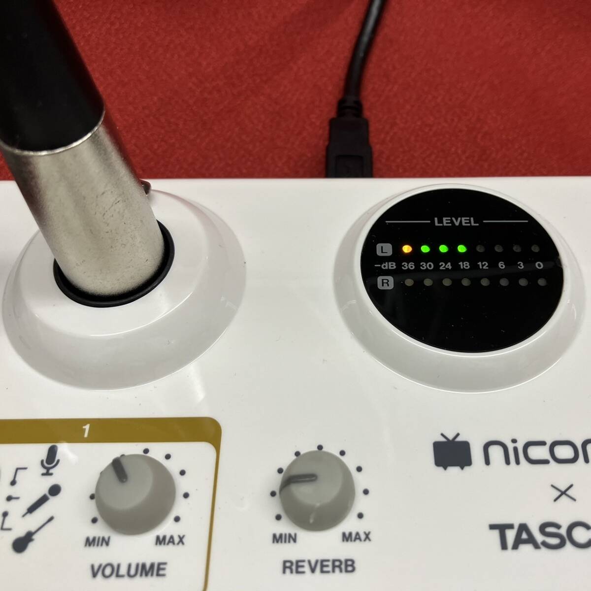 TEAC TASCAM USBオーディオインターフェース US-42 ニコニコ動画モデル,コンデンサーマイクロホン TM-80 オマケ付き_画像5