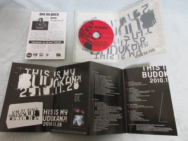 ●美品●ONE OK ROCK LIVE DVD●THIS IS MY BUDOKAN?!2010.11.28●_画像4