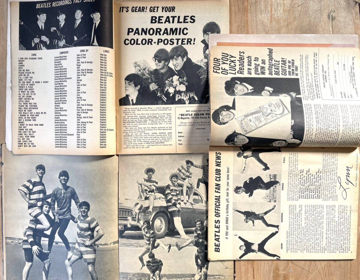 ◆ビンテージ雑誌3冊＜BEATLES・ビートルズ・16マガジン＞1963.64年＞発行★（ローリング、ビーチボーイズ他掲載）・LIFE・ライフ誌_画像8