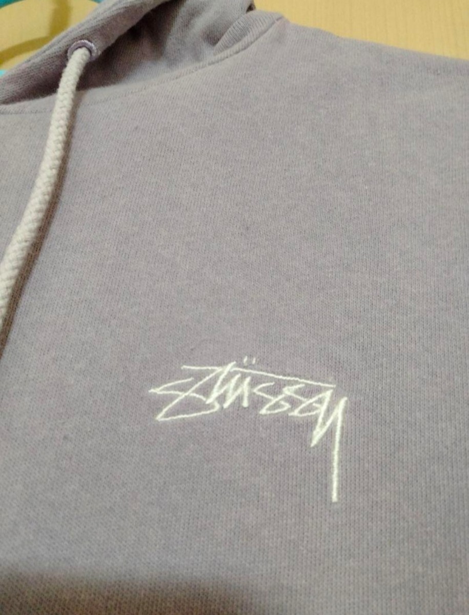 【№467】stussy パーカー Ｓサイズ ラベンダーカラー_画像3