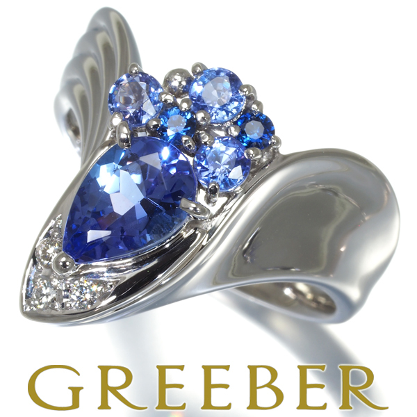 スケールモデル 新作 0.10ct サファイア 1.27ct/0.45ct タンザナイト リング 山本真理 ダイヤ 大幅値下げ品 BLJ Pt900 20号 タンザナイト