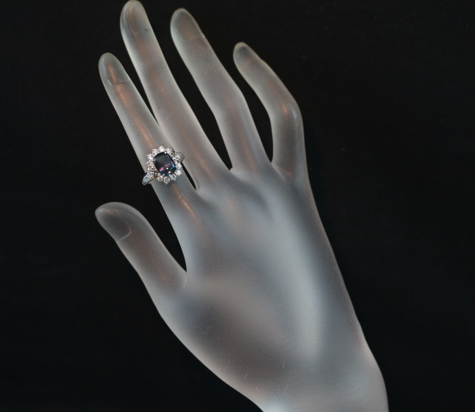 kre sun veil ring repeated crystal alexandrite 2.31ct diamond 0.54ct 8 number Pt950 BLJ/GENJ large price decline goods 