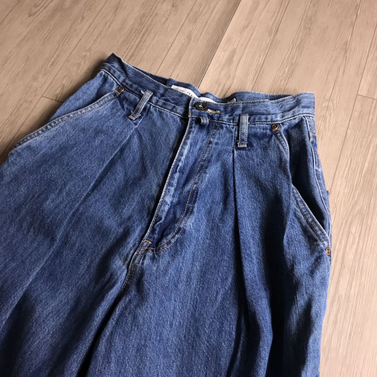 100円スタート☆ niko and... ニコアンド denim デニム　ジーンズ　ワイド　パンツ_画像2