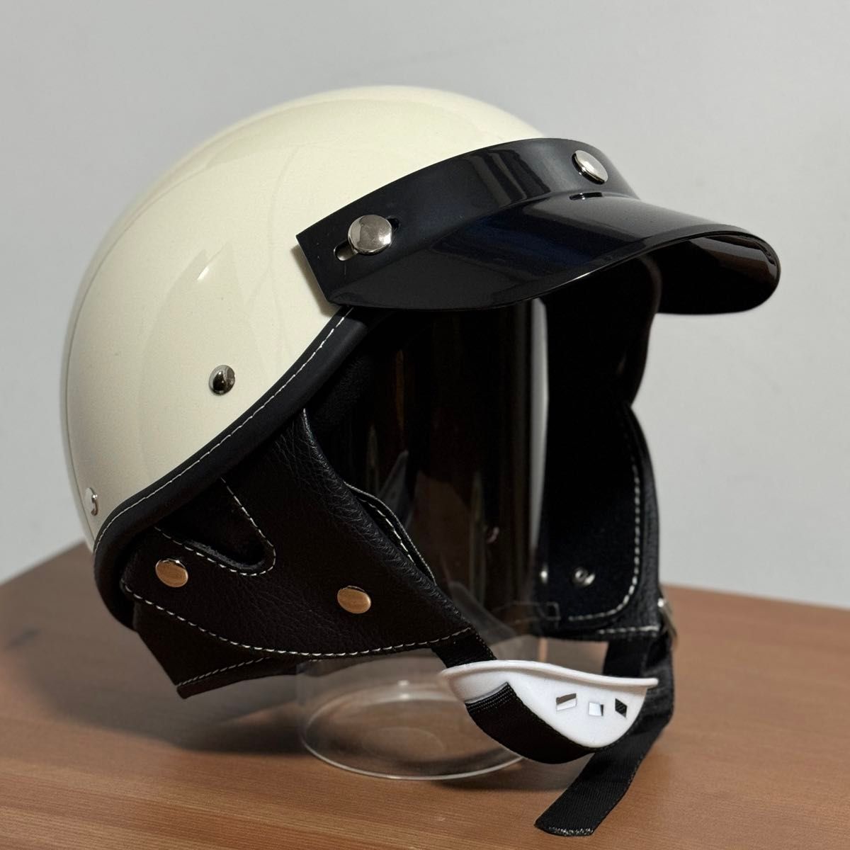 ハーフヘルメット　XL ポリスヘル　半ヘル　ショーティー　検Bell buco オーシャンビートル  ハーレー　TT&Co 