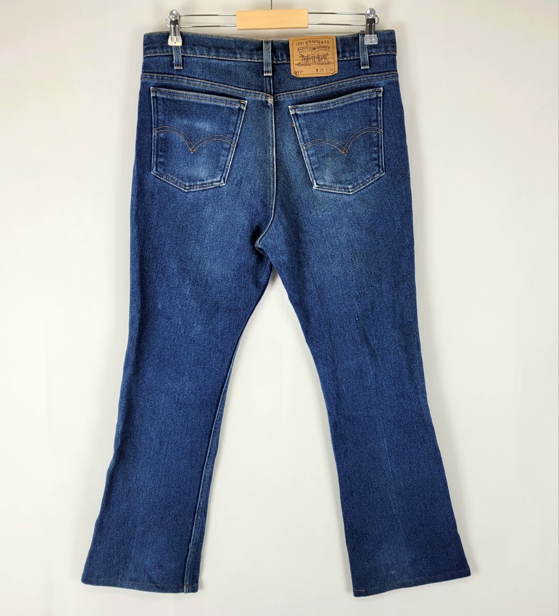 良好 95年 USA製 levi's 517-2017 ストレッチ ブーツカット w36 90年代 90s アメリカ製 ビンテージジーンズ オレンジタブ_画像2