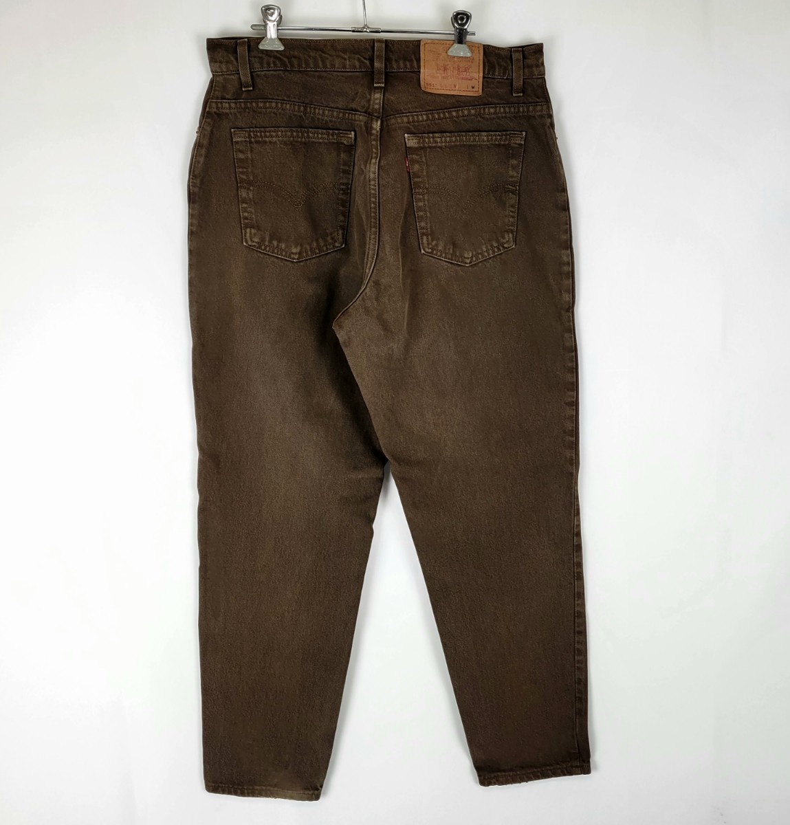 96年 USA製 levi's 551 w35 程度 ブラウン 茶色 90年代 90s アメリカ製 アメリカ古着 ビンテージジーンズ / 550_画像2