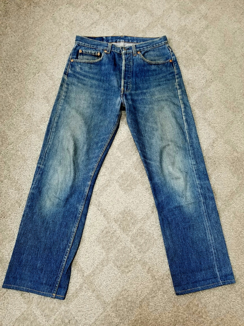 珍しい 良好 80s ~90s USA製 levi's リーバイス 501 w32 ヒゲ落ち