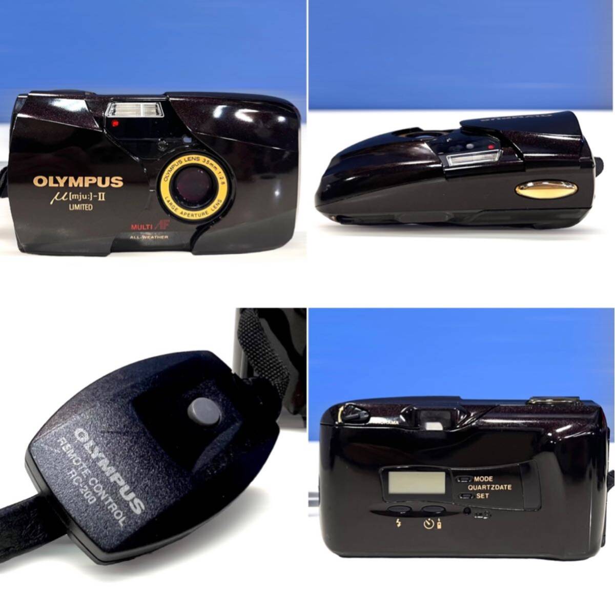 【BO-564】★OLIMPUS AZ-1 ZOOM / μ［Mju：］-II LIMITED(リモコン付き) / EES-2 / TRIP35 フィルムカメラ 4台セット オリンパスの画像5