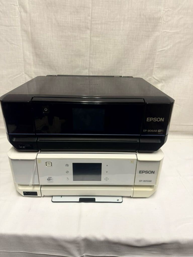 EP-022／EPSON EP-806AB、EP-805AW インクジェットプリンター ジャンク2点セット★★_画像1