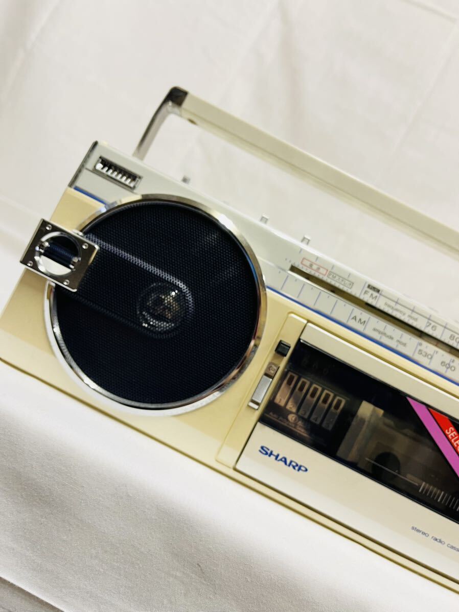 RK-050／SHARP FM・AM ステレオカセット動作品☆中古品の画像2