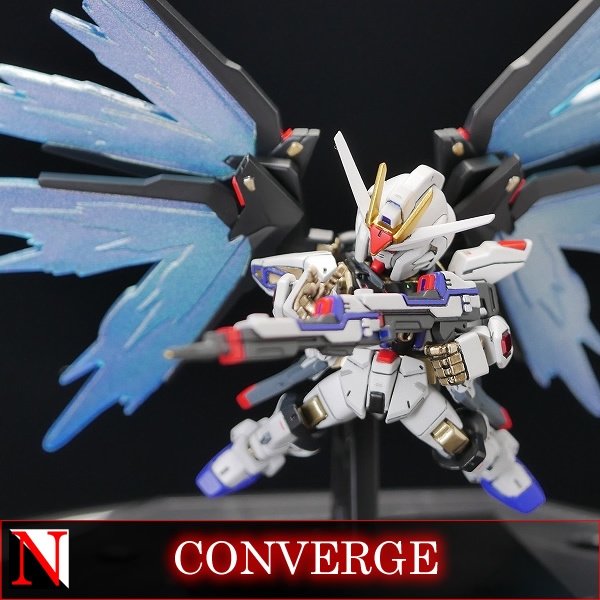 FW GUNDAM CONVERGE ストライクフリーダム 徹底改修塗装済完成品 ガンダムコンバージ (検: ガンプラ 改造 リペイント デスティニー