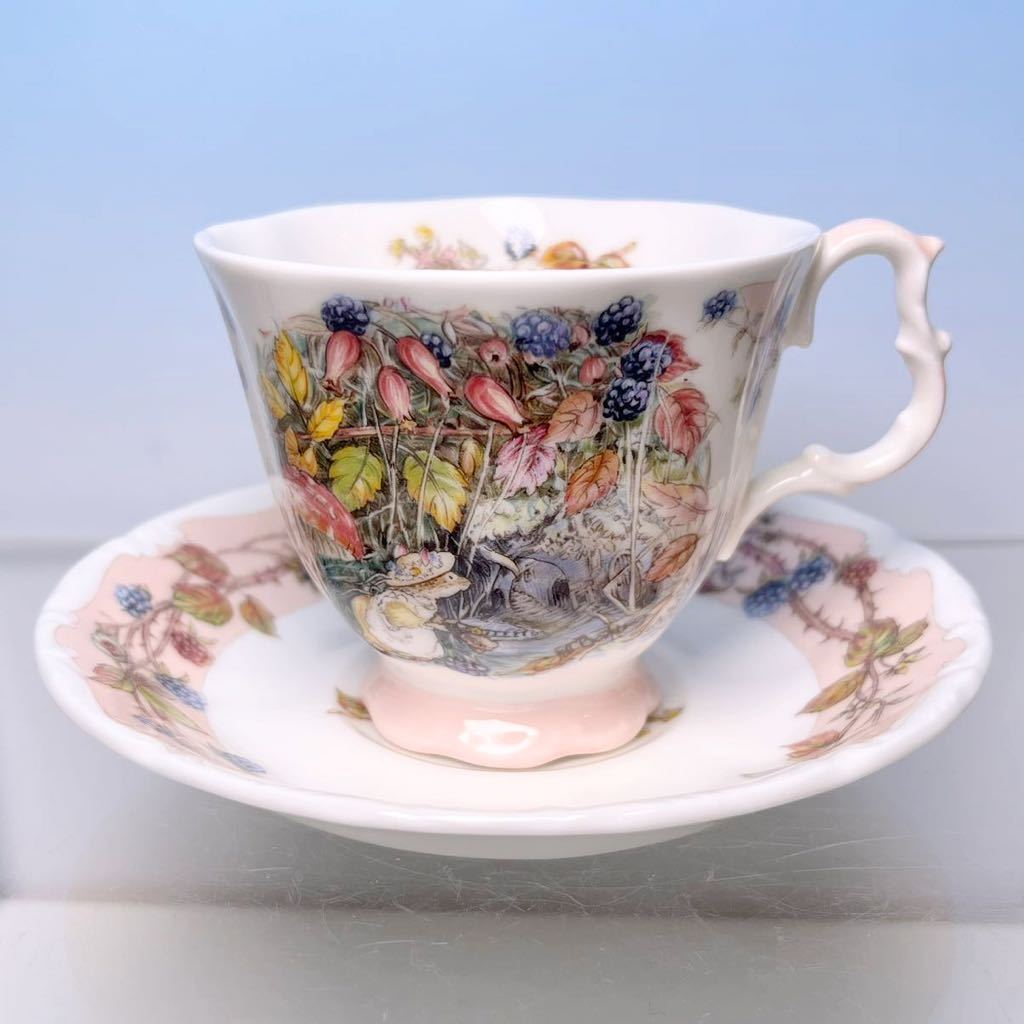 ☆ ロイヤルドルトン ブランブリーヘッジ AUTUMN カップ ソーサー 1983 Royal Doulton