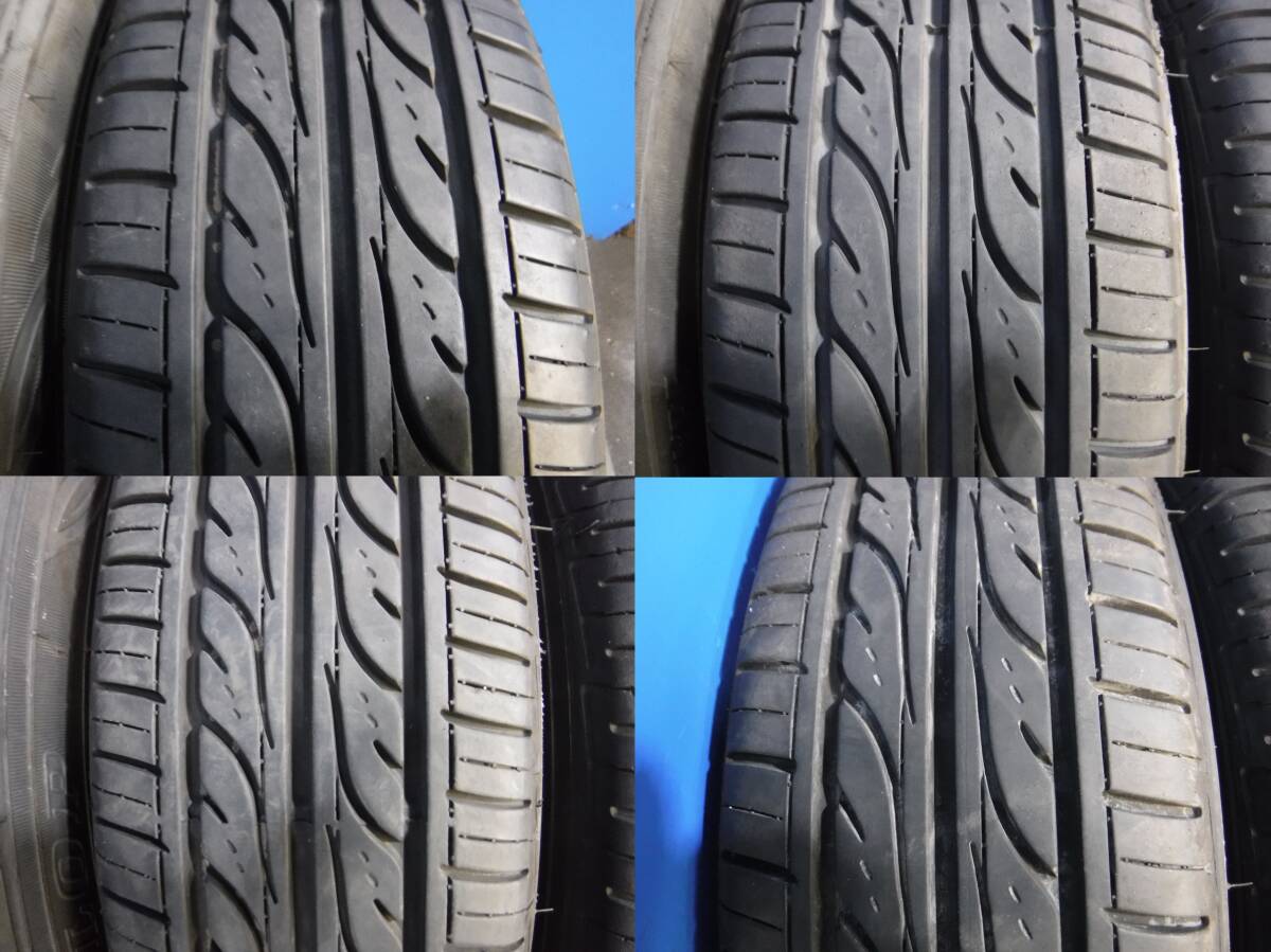 ダイハツ 純正 アルミ 14インチ タイヤ付 4本 4.5J 4穴 100 +45 45 155/65R14 DUNLOP EC202 2023年南アフリカ ※個人宅直接配達1,500円UP※_残り山は4本5.0mm位です