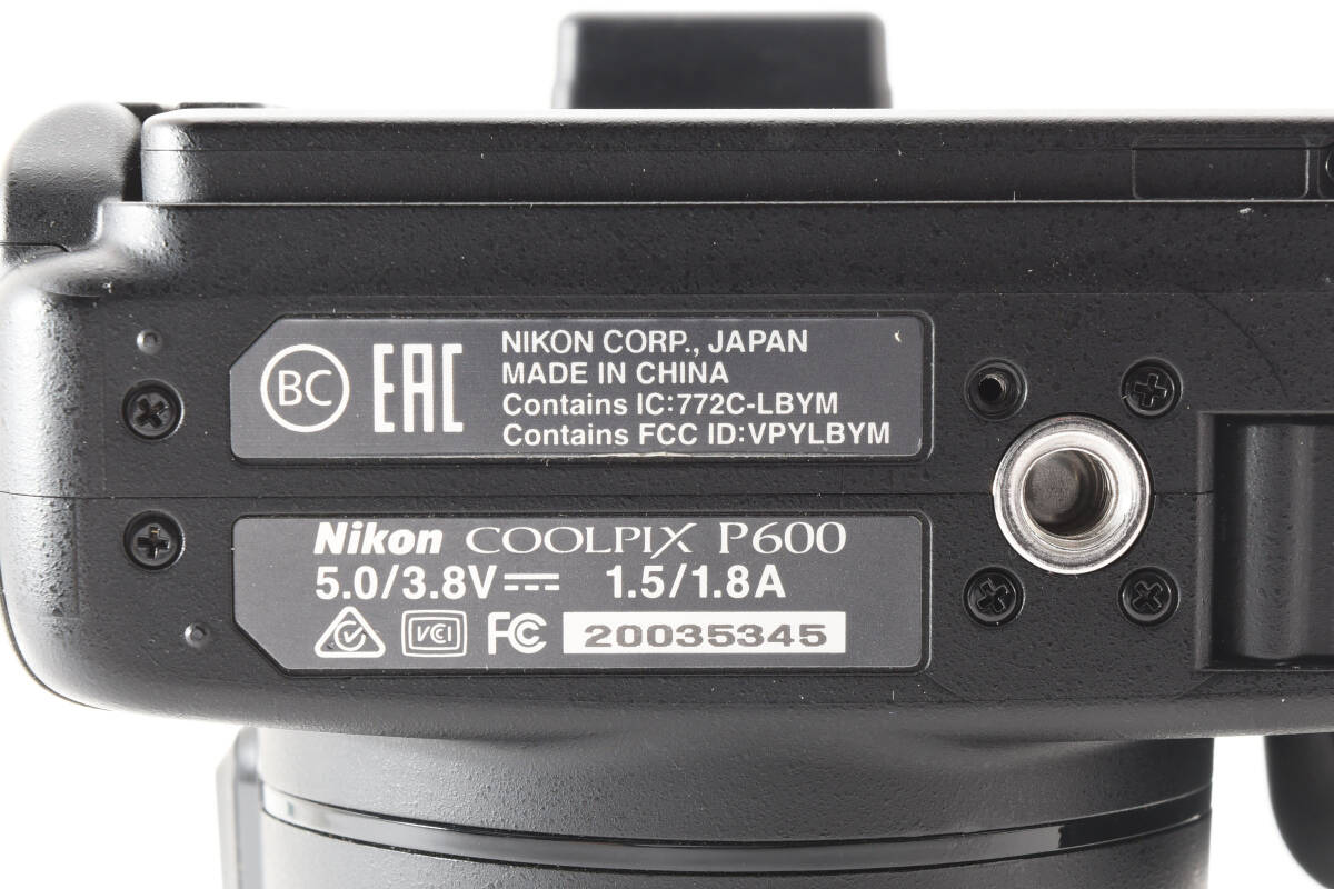 【実用品】 Nikon COOLPIX P600 コンパクトデジタルカメラ ZOOM ED VR 4.3-258mm F3.3-6.5 バッテリー・充電器付き #5499_画像7