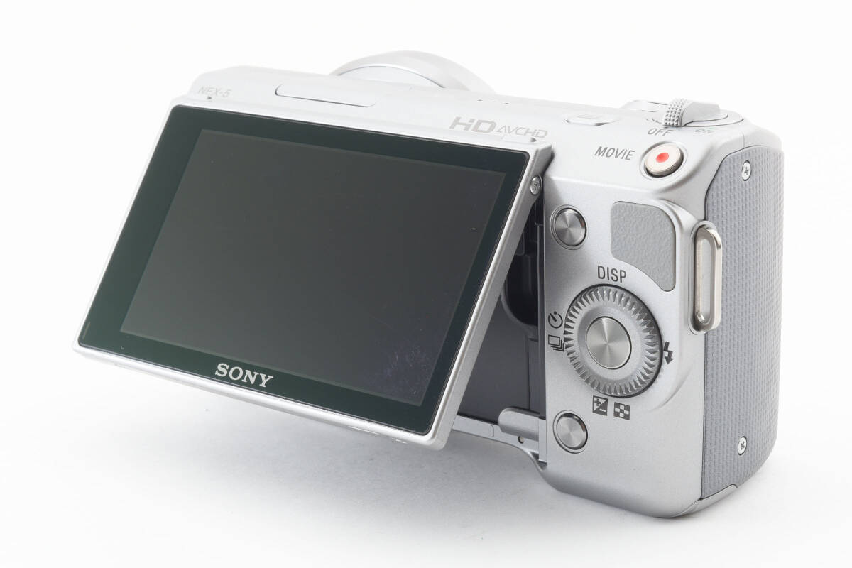 【極上美品】 SONY ソニー ミラーレス一眼 α NEX-5 ボディ シルバー #5535_画像5