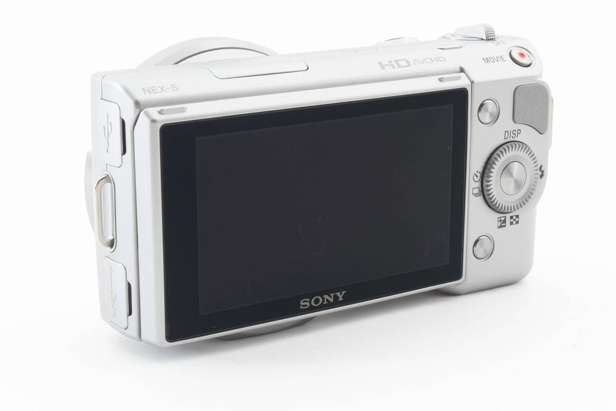 【極上美品】 SONY ソニー ミラーレス一眼 α NEX-5 ボディ シルバー #5535_画像7