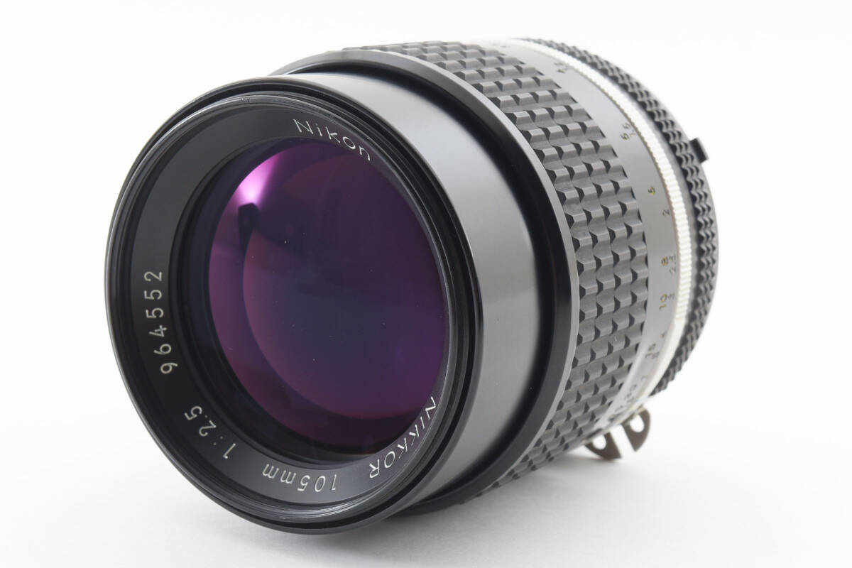 【光学美品】 Nikon NIKKOR 105mm F2.5 Ai-s カメラ レンズ 単焦点 ニコン #5544の画像2