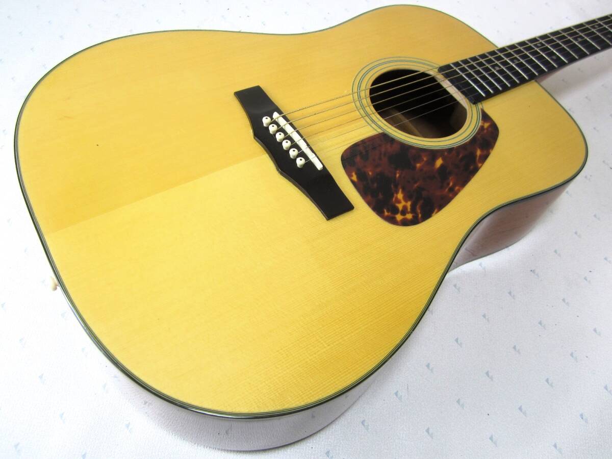 MORRIS モーリス アコースティックギター M-01NAT アコギ ギター 音出し確認OK カバー付 現状品 (5246)の画像3