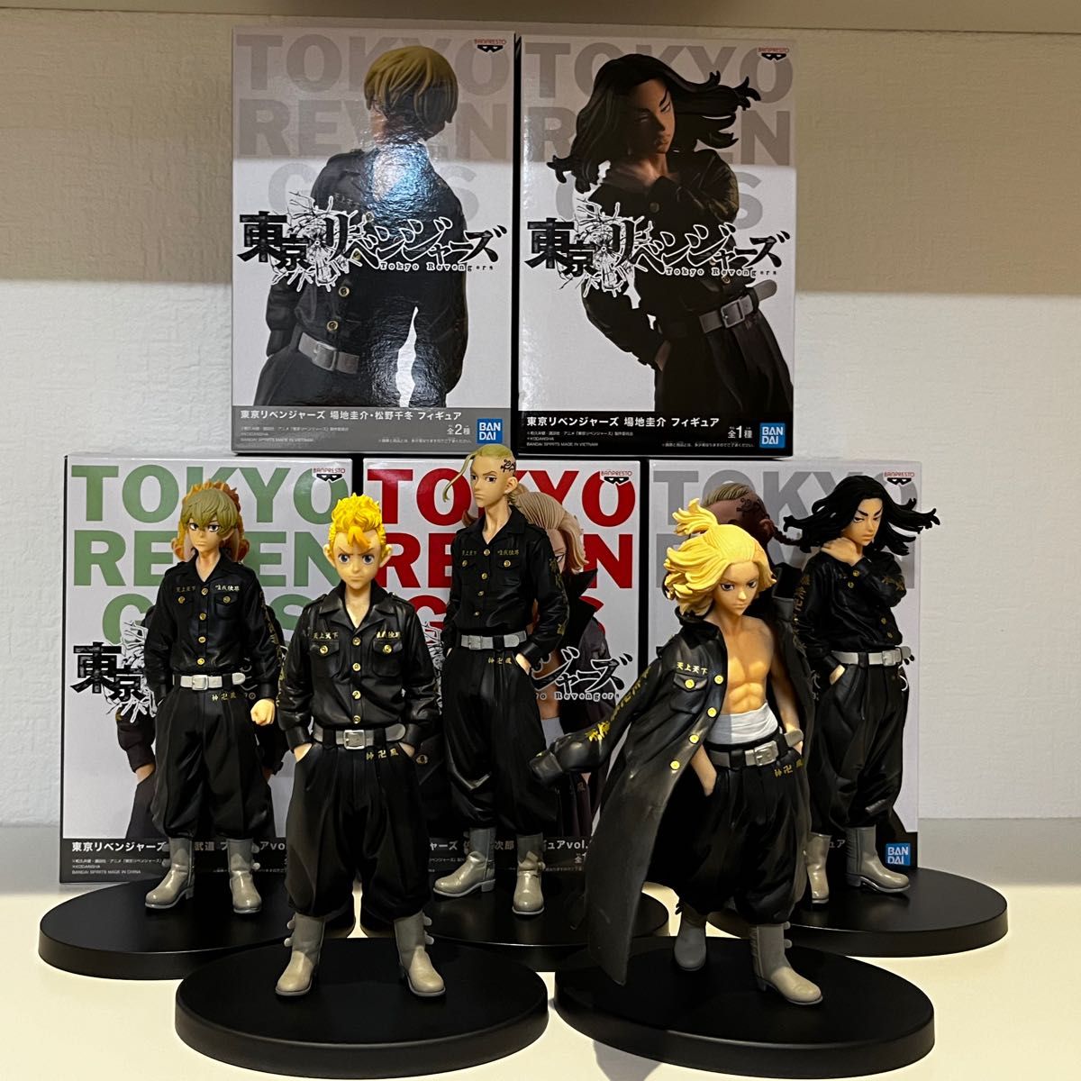 《開封中古品》 東京リベンジャーズ プライズフィギュア5体セット