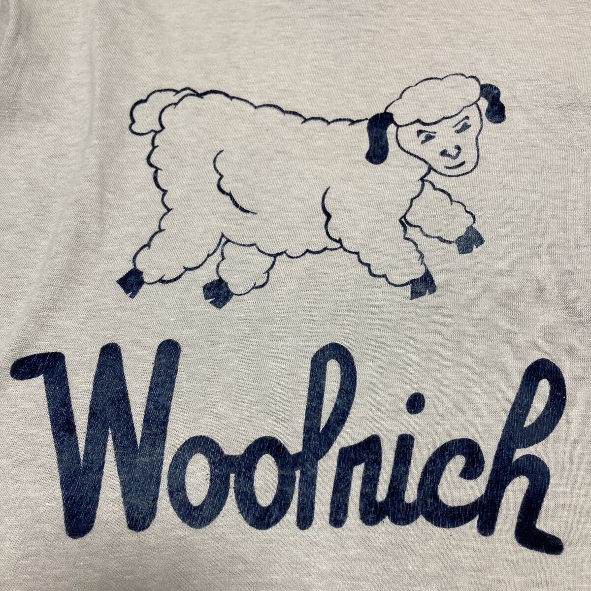 【希少】80s Champion チャンピオン WOOLRICH ウールリッチ 両面プリント ビンテージTシャツ グレー Lサイズ USA製 古着 ヴィンテージ_画像5