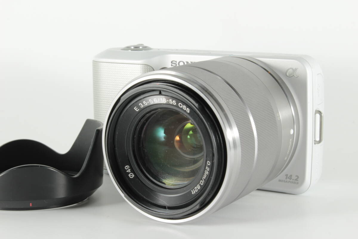 ★実用美品★ SONY ソニー NEX-3 / SEL1855 ★動作OK、バッテリー無し★#12520_画像1