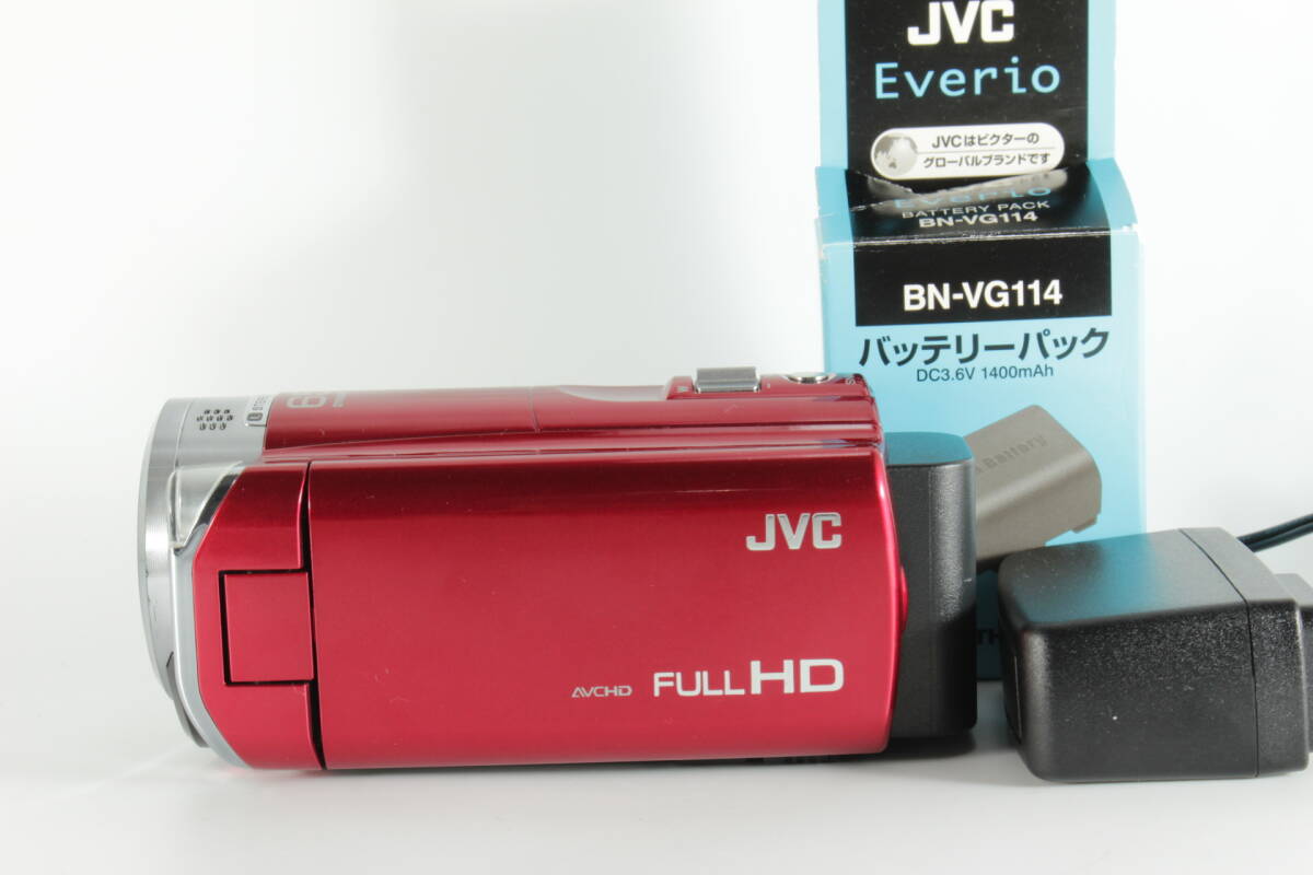 ★実用美品★ Victor ビクター JVC GZ-E565-R レッド ★動作OK★#12674_画像1