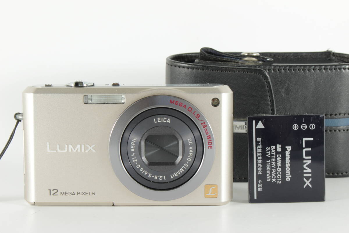 ★実用美品★ Panasonic パナソニック LUMIX DMC-FX100 ゴールド ★動作OK、バッテリー付き★#12688_画像1