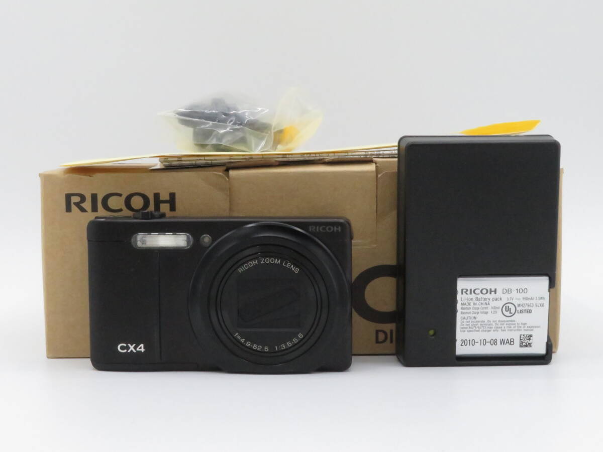 ★実用美品★ RICOH リコー CX4 ★動作OK、バッテリー付き★#i117_画像1