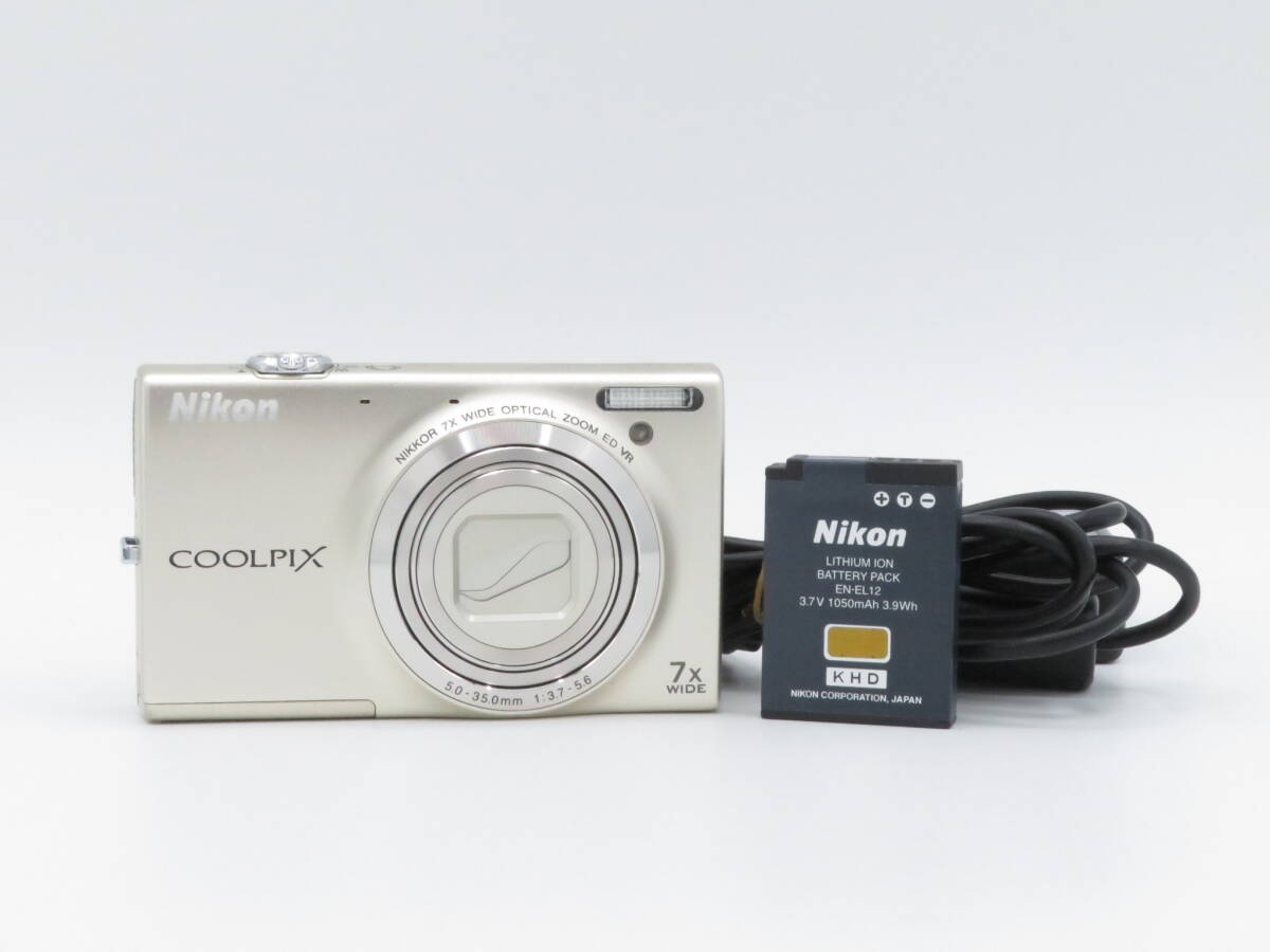 ★実用美品★ Nikon ニコン COOLPIX S6100　★動作OK、バッテリー付き★　#i142