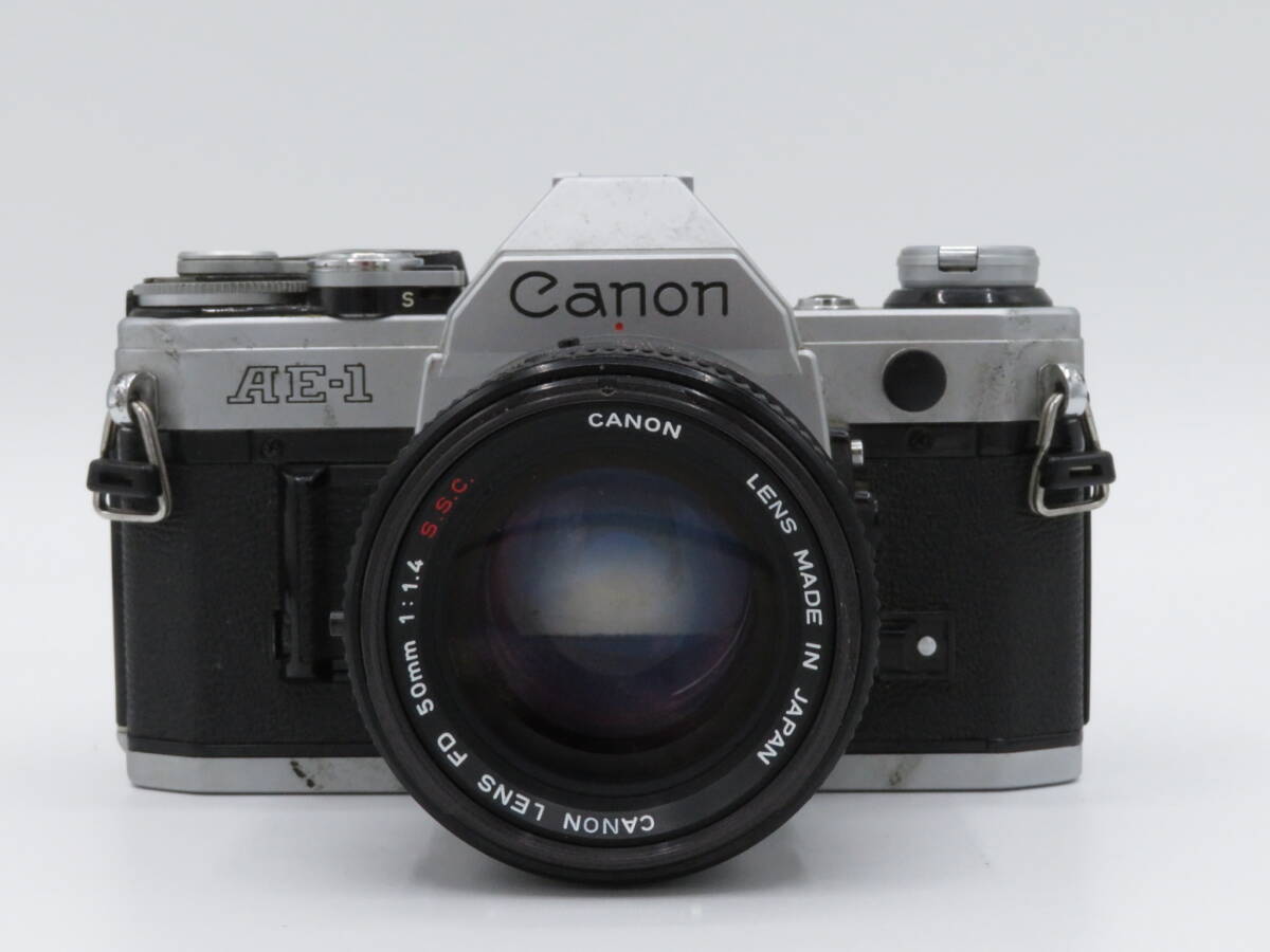 ★実用美品★ Canon キャノン AE-1 / FD 50mm f1.4 ★シャッター全速、露出計OK★#i332_画像1