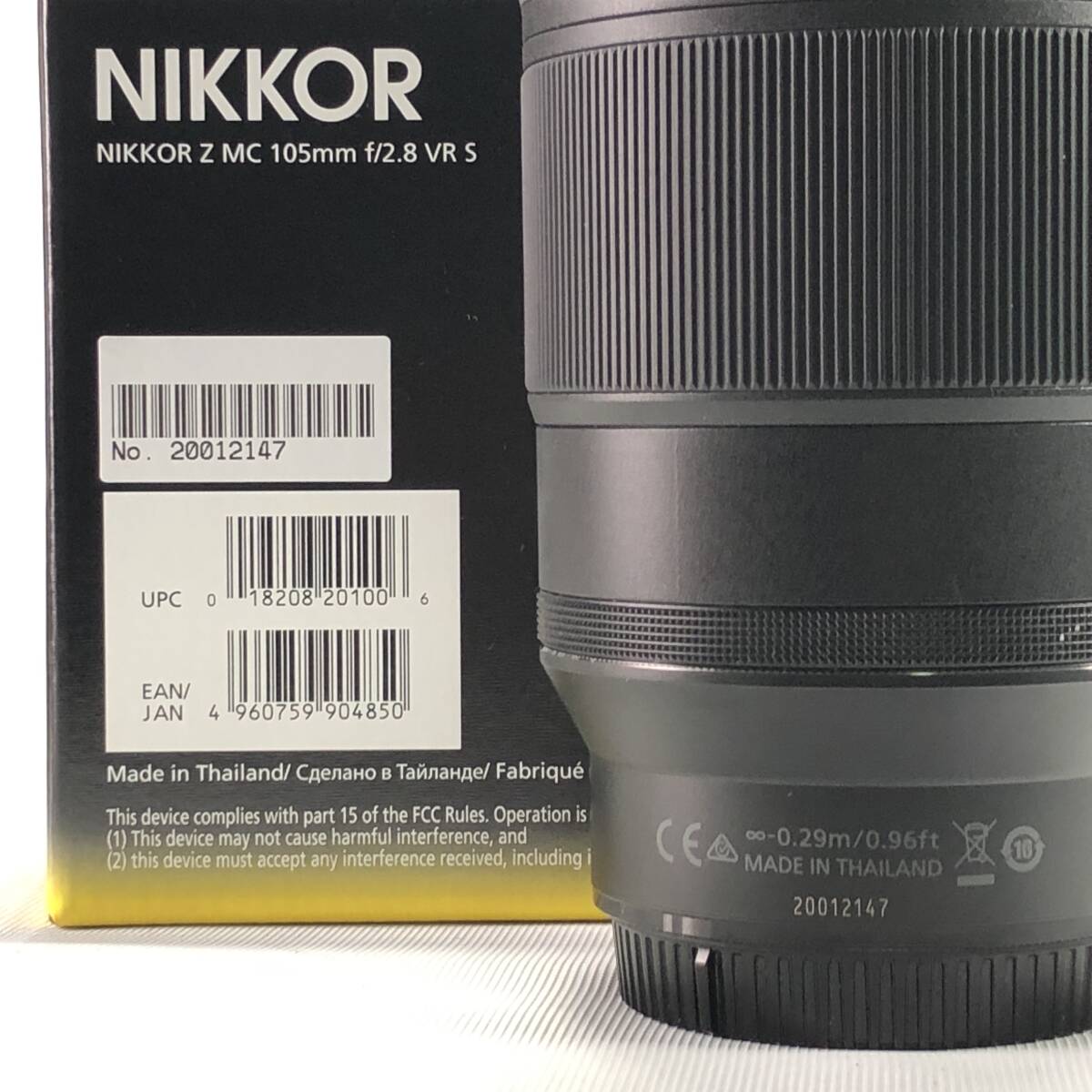 Nikon NIKKOR Z MC 105mm F2.8 VR S ニコン Zマウント 美品 24C ヱOA4e_画像7