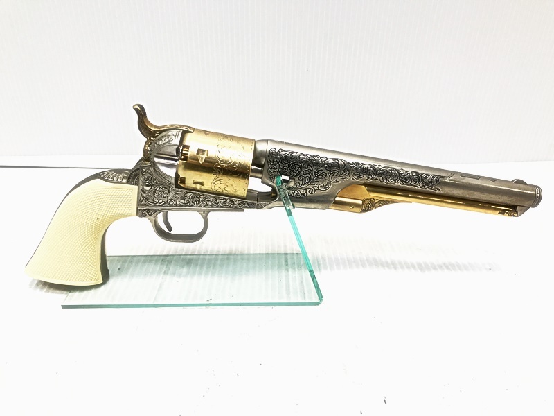 福岡)フランクリンミント GENERAL CUSTER'S REVOLVER ジェネラル カスター リボルバー展示額付き 金属モデルガン 良品_画像8