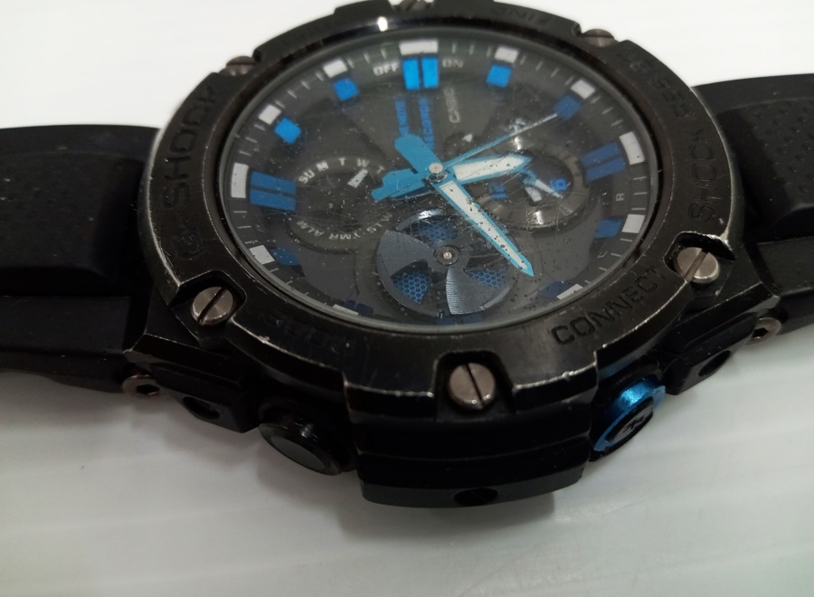 下松)【現状品】CASIO カシオ G-SHOCK ジーショック コラボ タフソーラー 腕時計 GST-B100BNR-1AJ ◆N2403060 MC21A_画像10