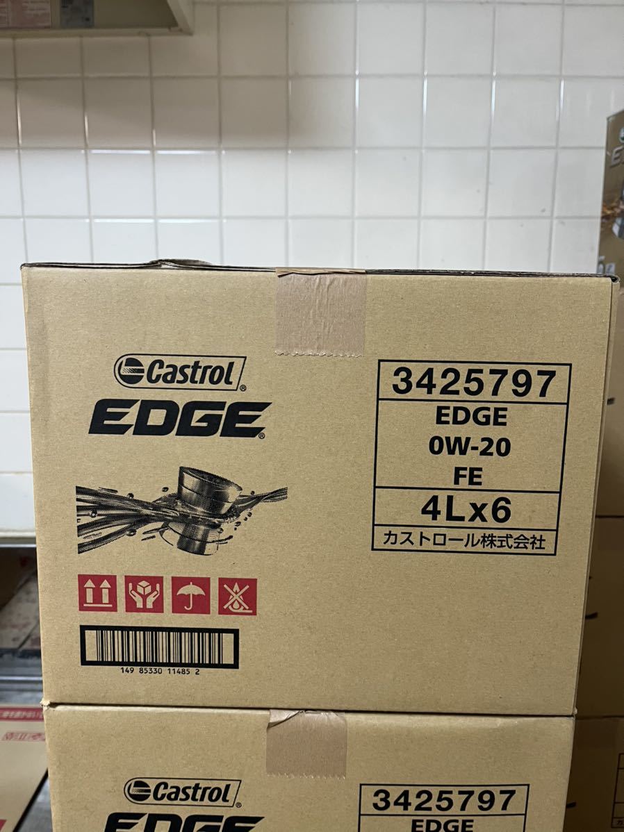 全国送料無料！カストロール エッジ チタニウム 0w20 FE 4Lワンケース EDGE TITANIUM 6缶入り 全合成油 省燃費 低粘度_画像1