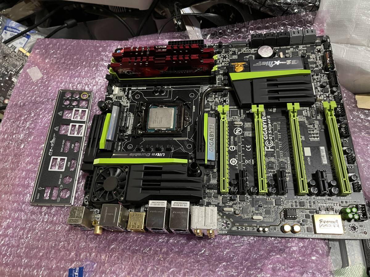 GIGABYTE G1.Sniper 5 Z87 Intel Core i7 4770K メモリ8GB マザーボード CPU セット LGA1150の画像1