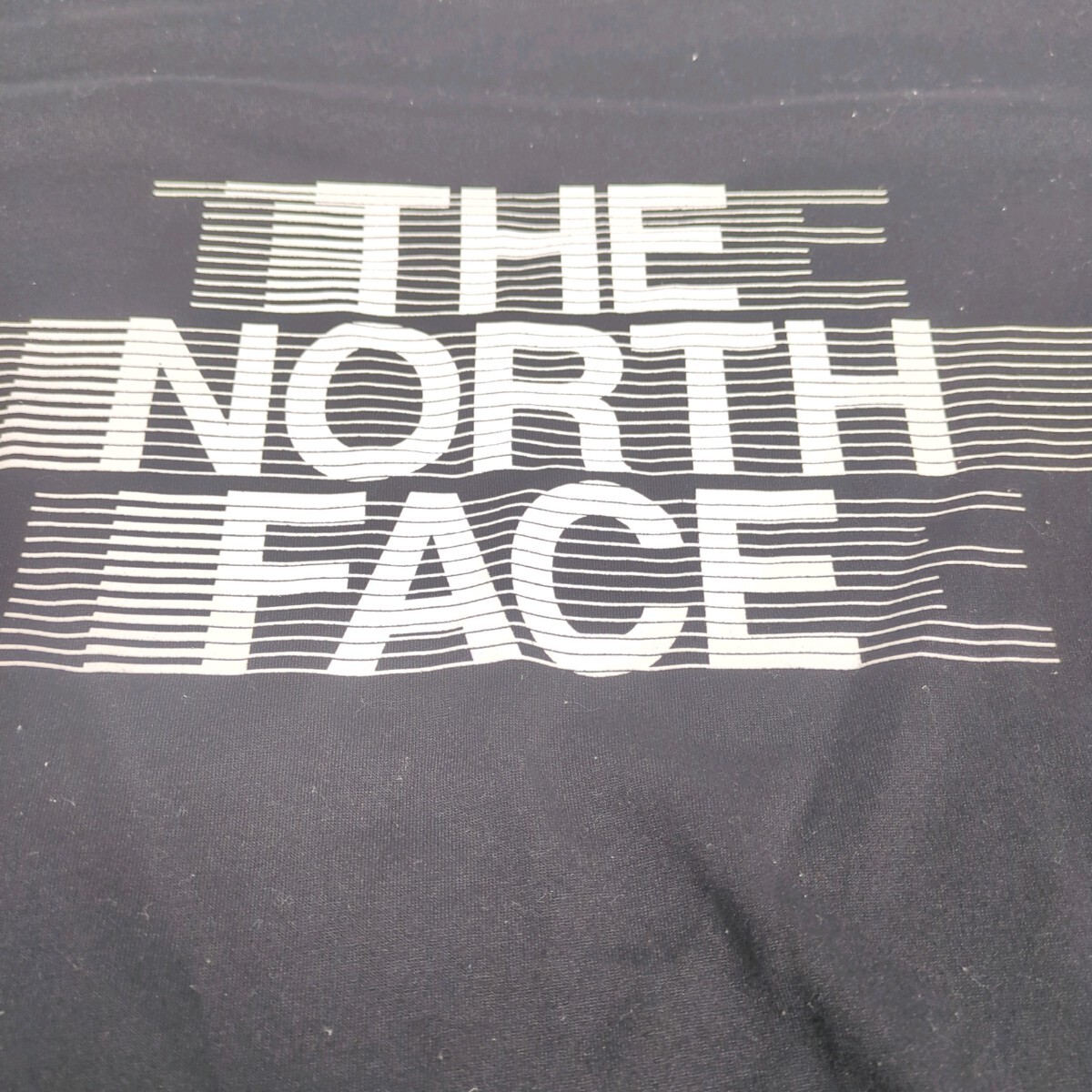 L ザノースフェイス THE NORTH FACE Tシャツ ブラック 薄手 ポリエステル 半袖 リユース ultramto ts1890_画像3