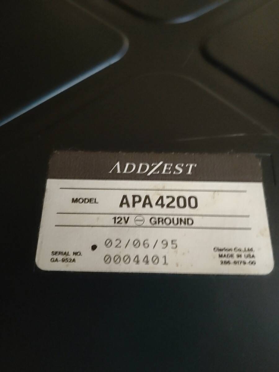 ADDZEST アゼスト 名機 APA4200 マッキン 技術提携機 パワーガード搭載 定格50Wx4 動作確認済み コンデンサー多数交換の画像8