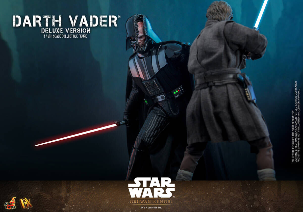 ホットトイズ 1/6 オビ＝ワン ケノービ ダース ベイダー DX.Ver 未開封新品 DX28 スター ウォーズ HOTTOYS Darth Vader マンダロリアン_画像4