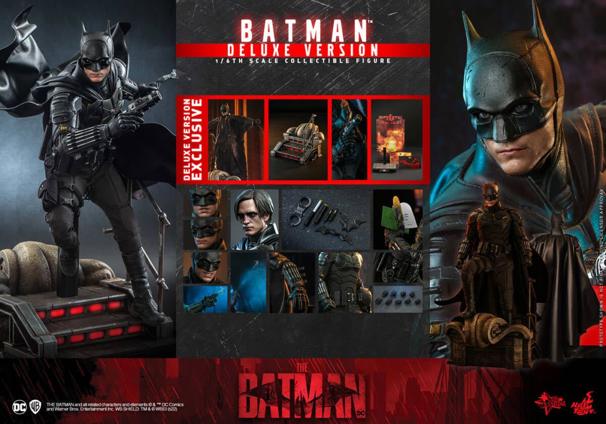 ホットトイズ ザ・バットマン DX.Ver ボーナスアクセサリー付き 未展示品 MMS639 バットマン Batman HOTTOYS 検) ジョーカー の画像1