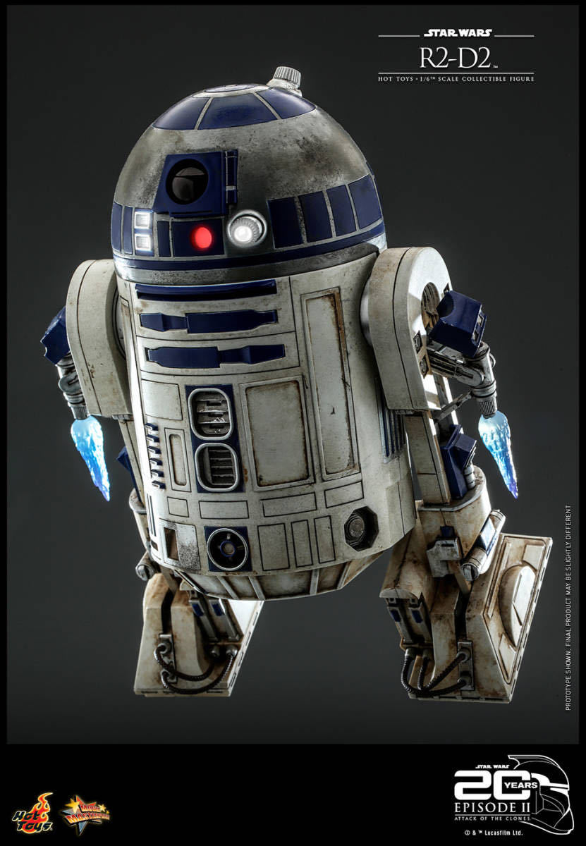 ホットトイズ 1/6 スター・ウォーズ R2-D2 エピソード２ クローンの攻撃 未開封新品 MMS651 Star Wars / Episode II Attack of the Clonesの画像5