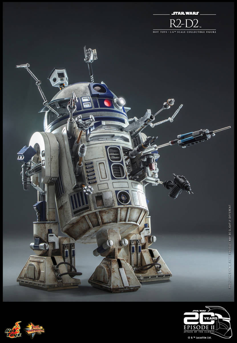 ホットトイズ 1/6 スター・ウォーズ R2-D2 エピソード２ クローンの攻撃 未開封新品 MMS651 Star Wars / Episode II Attack of the Clonesの画像6